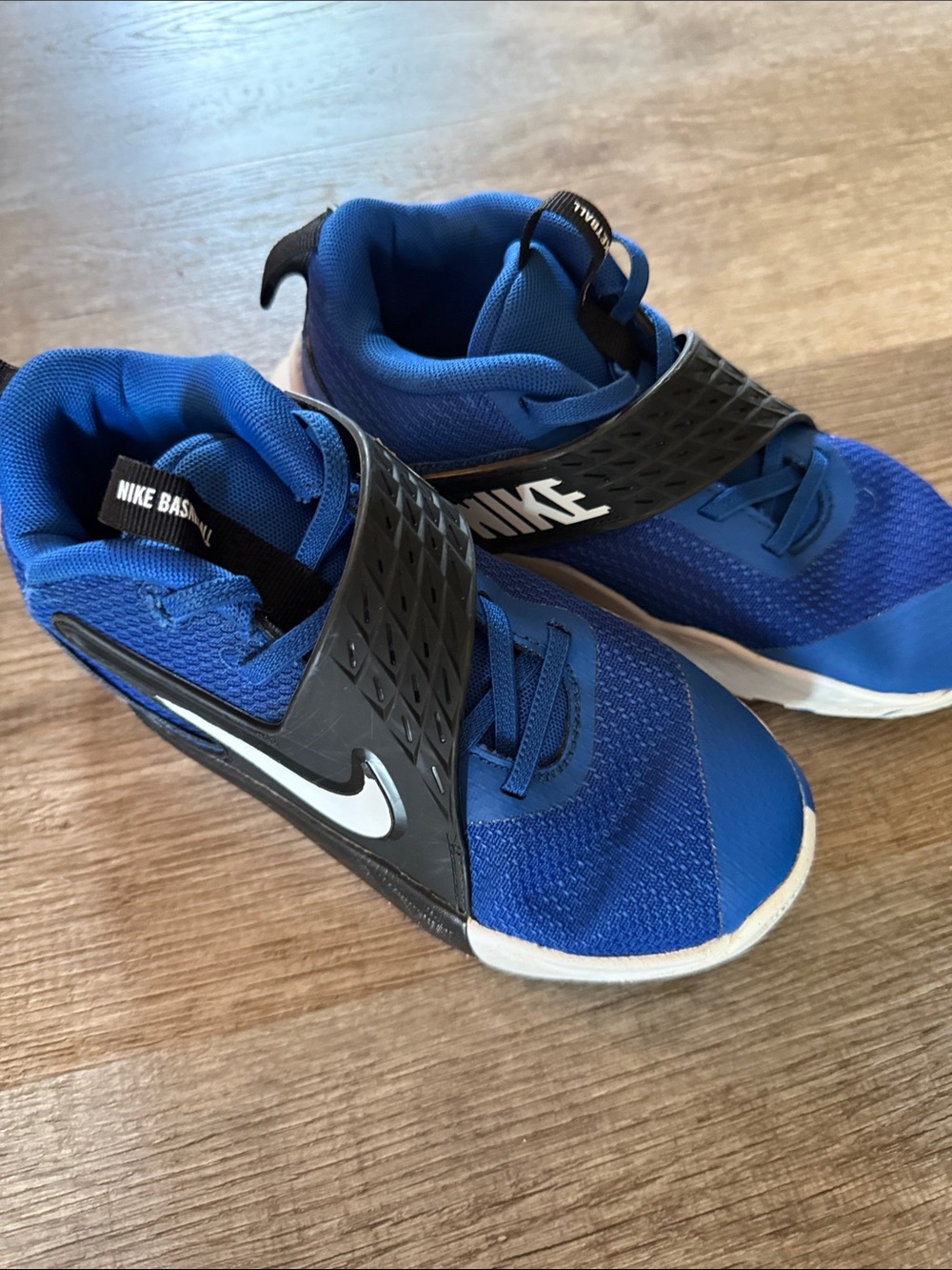 Nike Blue Boys' Sneakers with Black Strap